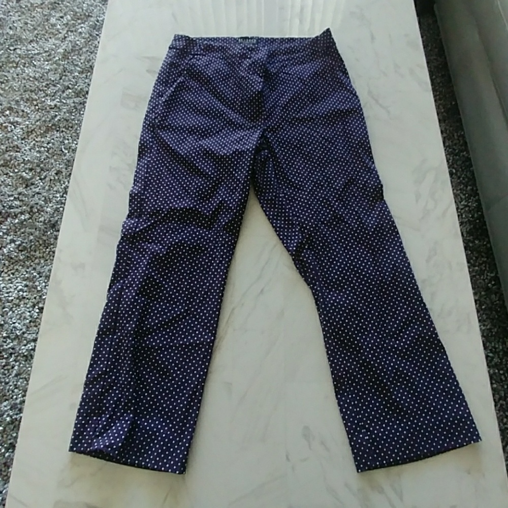Blue with white. Business casual pants
